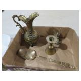 COLLECTION OF VINTAGE BRASS ITEMS AND MISC