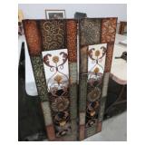 (2) METAL WALL DECOR PIECES