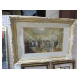 BEAUTIFUL ORNATE FRAMED BALL ROOM DANCING SCENE