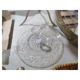 VTG GLASS SERVER TIDBIT / TRAY