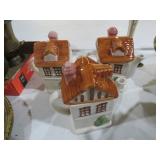 (3) CERAMIC TEAPOTS