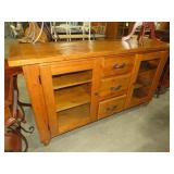SOLID WOOD 3 DR/2DOOR CABINET