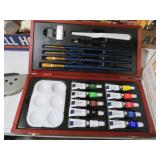 WOOD BOX ART SET
