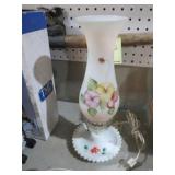 VINTAGE MILK GLASS LAMP