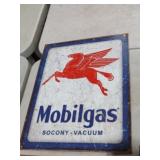 METAL MOBILGAS ADVERTISMENT SIGN