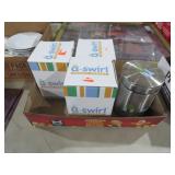 COLL OF  U SWIRL  FROZEN YOGURT CONTAINERS