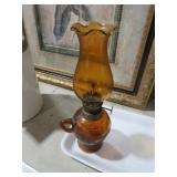 VINTAGE MINI AMBER FINGER LAMP