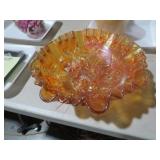 ROSE PATTERN CARNIVAL BOWL