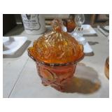 IMPERIAL GLASS CARNIVAL CANDY DISH