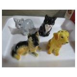 COLLECTION OF DOGS & CATS SALT & PEPPER SHAKERS