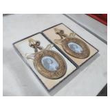 PAIR OF OVAL ORNATE PICTURE FRAMES NIB