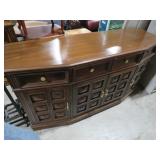 SOLID WOOD 4 DR 4 DOOR CABINET