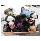 COLLECTION OF BOMBAY BEARS AND PILLOW