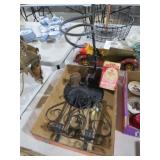 METAL CANDLE HOLDERS, COWBELL, AND MISC