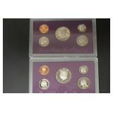 (2)1990 S US MINT PROOF SETS