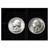 (2)1976 S WASH. QUARTERS 40% SILVER