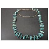 BEAUTIFUL NATURAL TURQUOISE HANDMADE NECKLACE