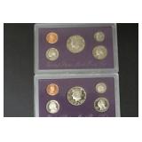 (2)1989 S US MINT PROOF SETS