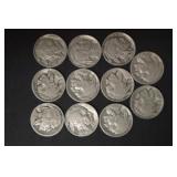 (11) MISC DATE BUFFALO NICKELS
