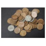 (50) MISC DATE LINCOLN WHEAT CENTS