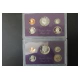 (2)1987 S US MINT PROOF SETS