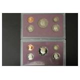 (2)1988 S US MINT PROOF SETS