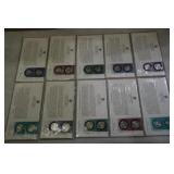 (10) 1ST DAY OF MINTAGE COVER STATE QUARTERS