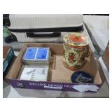 COLL OF ROOK PLAYING CARDS, PIN, MISC