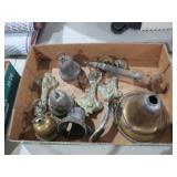 COLLECTION OF BRASS AND METAL PCS