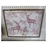 FRAMED DEER PICTURE