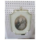 FRAMED VICTORIAN LADIES PRINT