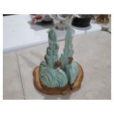 PAIR OF MC CHALK BOOKENDS