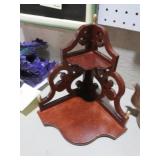 MAHOGANY CORNER SHELF