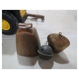LARGE METAL COWBELL 1 ETCHED FROM INDIA (3)