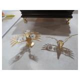 MASCOT USA  AUSTRIA CRYSTAL 24K PLATE EAGLES