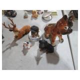 DOG FIGURES, DEER, PIG