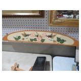 HAND CARVED AND PAINTED HUMMING BIRD WALL HANGING