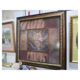 UNIQUE FRAMED LEOPARD AND CUB PRINT