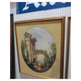 GOLD ORNATE FRAMED ROMAN THEMED PRINT