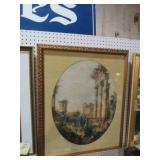 GOLD ORNATE FRAMED ROMAN THEMED PRINT