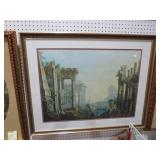 GOLD ORNATE FRAMED ROMAN THEMED PRINT
