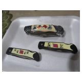 (3) CIVIL WAR THEME POCKET KNIVES