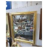 NICE ORNATE GOLD FRAMED WALL MIRROR