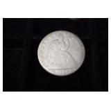 1855 O SEATED LIBERTY HALF DOLLAR 90%