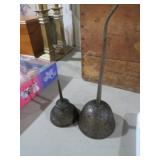 PAIR OF OLD METAL OILERS
