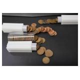 (3) WHEAT, (1) PARTIAL WHEAT/MEMORIAL CENTS TUBES
