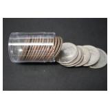 TUBE OF KENNEDY HALF DOLLARS