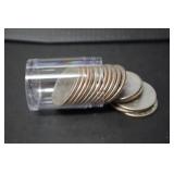 PARTIAL TUBE OF KENNEDY HALF DOLLARS
