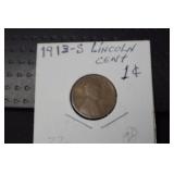 1913 S LINCOLN WHEAT CENT
