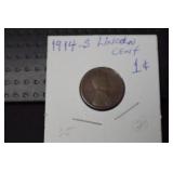 1914 S LINCOLN WHEAT CENT